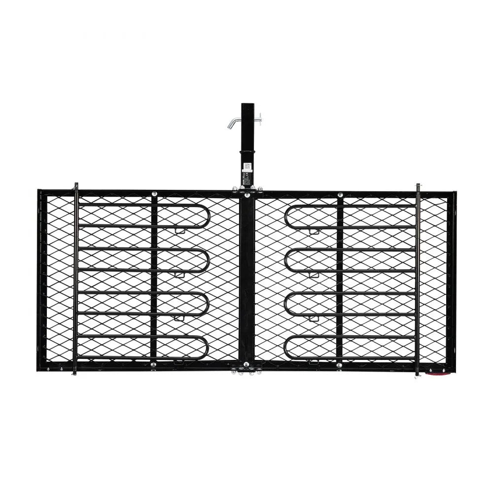 VEVOR Hitch Cargo Carrier with Bike Racks, 62" x 27" x 3" Hitch Mount Cargo Carrier for up to 4 Mountain Bikes, 500LBS Capacity High-Strength Steel Rear Luggage Basket Fits 2" Receiver for SUV Pickups