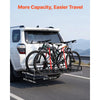 VEVOR Hitch Cargo Carrier Bike Rack, 66" x 20" x 6" Folding Hitch Mount Cargo Carrier for 2 Fat Tire/Mountain Bikes, 500LBS Capacity High-Strength Steel Luggage Basket Fits 2" Receiver for SUV Pickups