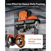 VEVOR Electric Hoist Manual Trolley, 2200 lbs/1 Ton Load for PA600 PA700 PA800 PA900 PA1000, Push Beam Trolley with Dual Wheels, 2.68"-4.33" Adjustable Beam Flange Width for Straight & Curved I-Beam