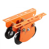 VEVOR Electric Hoist Manual Trolley, 2200 lbs/1 Ton Load for PA600 PA700 PA800 PA900 PA1000, Push Beam Trolley with Dual Wheels, 2.68"-4.33" Adjustable Beam Flange Width for Straight & Curved I-Beam