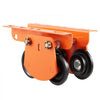 VEVOR Electric Hoist Manual Trolley, 2200 lbs/1 Ton Load for PA600 PA700 PA800 PA900 PA1000, Push Beam Trolley with Dual Wheels, 2.68"-4.33" Adjustable Beam Flange Width for Straight & Curved I-Beam