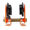 VEVOR Electric Hoist Manual Trolley, 2200 lbs/1 Ton Load for PA600 PA700 PA800 PA900 PA1000, Push Beam Trolley with Dual Wheels, 2.68"-4.33" Adjustable Beam Flange Width for Straight & Curved I-Beam