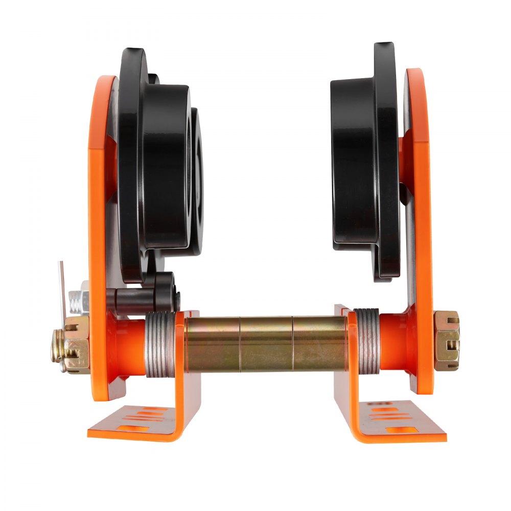 VEVOR Electric Hoist Manual Trolley, 2200 lbs/1 Ton Load for PA600 PA700 PA800 PA900 PA1000, Push Beam Trolley with Dual Wheels, 2.68"-4.33" Adjustable Beam Flange Width for Straight & Curved I-Beam