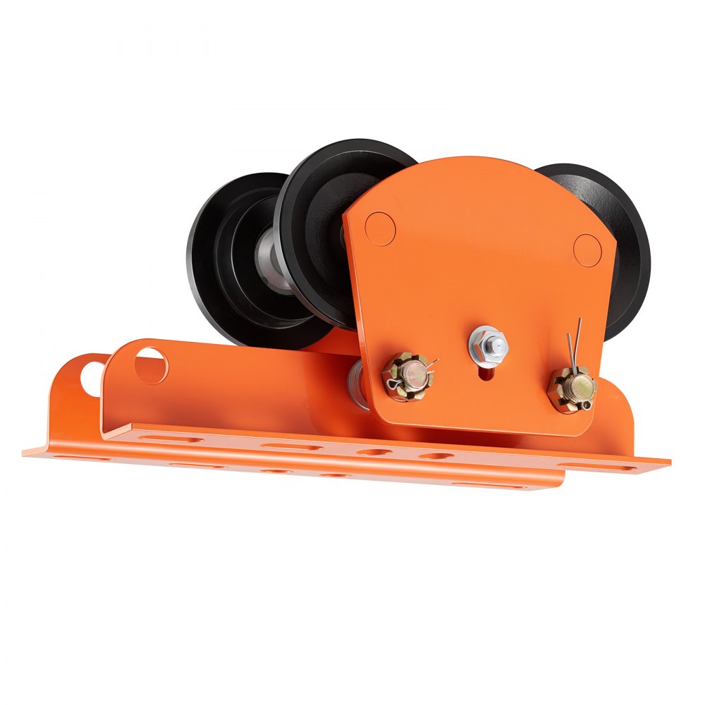 VEVOR Electric Hoist Manual Trolley, 2200 lbs/1 Ton Load for PA600 PA700 PA800 PA900 PA1000, Push Beam Trolley with Dual Wheels, 2.68"-4.33" Adjustable Beam Flange Width for Straight & Curved I-Beam