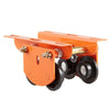 VEVOR Electric Hoist Manual Trolley, 1100 lbs/0.5 Ton Load for PA200 PA250 PA300 PA400 PA500, Push Beam Trolley with Dual Wheels, 2.68"-4.33" Adjustable Beam Flange Width for Straight & Curved I-Beam