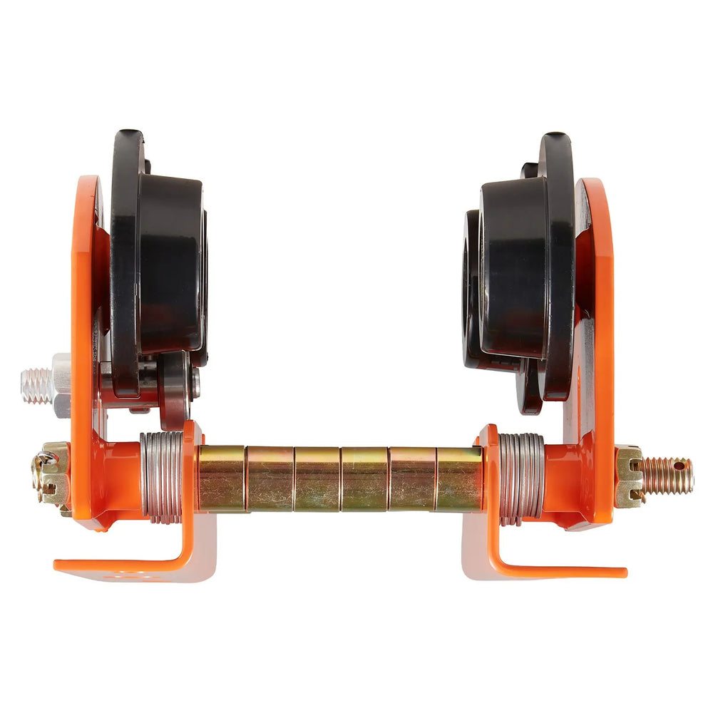 VEVOR Electric Hoist Manual Trolley, 1100 lbs/0.5 Ton Load for PA200 PA250 PA300 PA400 PA500, Push Beam Trolley with Dual Wheels, 2.68"-4.33" Adjustable Beam Flange Width for Straight & Curved I-Beam