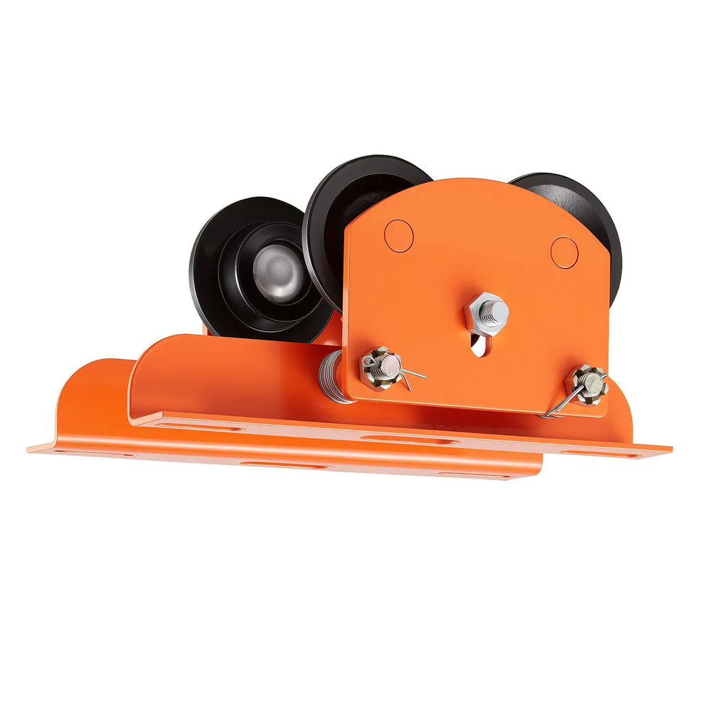 VEVOR Electric Hoist Manual Trolley, 1100 lbs/0.5 Ton Load for PA200 PA250 PA300 PA400 PA500, Push Beam Trolley with Dual Wheels, 2.68"-4.33" Adjustable Beam Flange Width for Straight & Curved I-Beam