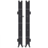 VEVOR Double Folding Security Gate, Lockable Scissor Gate with 360° Swivel Casters, Outdoor Barricade Steel Retractable Gates, for Entry Security, Garage, Warehouse & Pool, 125.98 x 63.19 in (W x H)
