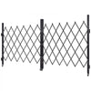 VEVOR Double Folding Security Gate, Lockable Scissor Gate with 360° Swivel Casters, Outdoor Barricade Steel Retractable Gates, for Entry Security, Garage, Warehouse & Pool, 125.98 x 63.19 in (W x H)