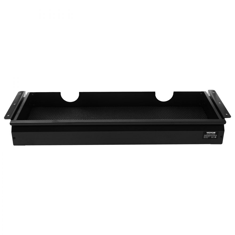 VEVOR 26" Wide Under Desk Drawer Slide Out, Under Desk Mounted Pull-out Drawer Attachment, Hidden Desktop Storage Organizer, Under Table Pencil Drawer for office Home Sit Stand Workstation, 29x9x4 in
