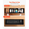 VEVOR 33" Wide Under Desk Drawer Slide Out, Under Desk Mounted Pull-out Drawer Attachment, Hidden Desktop Storage Organizer, Under Table Pencil Drawer for office Home Sit Stand Workstation, 33x9x4 in