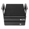 VEVOR 13" Wide Under Desk Drawer Slide Out, Under Table Pull-out Drawer Attachment, Hidden Desktop 2 Layer Storage Organizer, Lockable Undermount Pencil Drawer for Sit Stand Workstation, 14x13x10 in