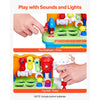VEVOR Musical Workbench Toy, Sounds & Lights, Musical Learning Workbench for Toddler Age 2 Years and Up, Baby Pretend Play Tool Set, Infant Shape Sorter Activities, Kids Pounding Game, Boys & Girls