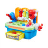 VEVOR Musical Workbench Toy, Sounds & Lights, Musical Learning Workbench for Toddler Age 2 Years and Up, Baby Pretend Play Tool Set, Infant Shape Sorter Activities, Kids Pounding Game, Boys & Girls