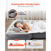 VEVOR Car Air Mattress, Fits Toyota 4runner, Jeep Wrangler, Inflatable Car Camping Mattress, Flocking Thickened Blow Up Travel Beds, Durable Portable Sleeping Pad with Built in Pump, 2 Pillows, Gray