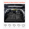VEVOR Car Air Mattress, Inflatable Car Camping Mattress, Flocking Thickened Travel Beds, Durable Portable Sleeping Pad with Air Pump, 2 Pillows, Nozzle, Carry Bag, Fits Most SUV MPV Sedan, Black
