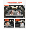 VEVOR Car Air Mattress, Inflatable Car Camping Mattress, Flocking Thickened Travel Beds, Comfortable and Durable Portable Sleeping Pad with Air Pump, Nozzle, Carry Bag, Fits Most SUV MPV Sedan, Gray
