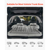VEVOR Car Air Mattress, Inflatable Car Camping Mattress, Flocking Thickened Travel Beds, Comfortable and Durable Portable Sleeping Pad with Air Pump, Nozzle, Carry Bag, Fits Most SUV MPV Sedan, Gray