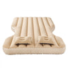 VEVOR Car Air Mattress, Fits Tesla Model Y (2020-2024), Inflatable Car Camping Mattress, Flocking Thickened Blow Up Travel Beds, Durable Portable Sleeping Pad with Built in Pump, 2 Pillows, Beige