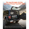 VEVOR Rear Trunk Cargo Rack, for 2018-2024 Jeep Wrangler JLU Sky One-Touch Power Top 4-Door Hardtops, 300 lbs, Carbon Steel Basket Tray Interior Storage Luggage Carrier with Net, Shelf Stand Organizer for Camping