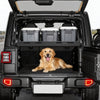 VEVOR Rear Trunk Cargo Rack, for 2018-2024 Jeep Wrangler JLU Sky One-Touch Power Top 4-Door Hardtops, 300 lbs, Carbon Steel Basket Tray Interior Storage Luggage Carrier with Net, Shelf Stand Organizer for Camping