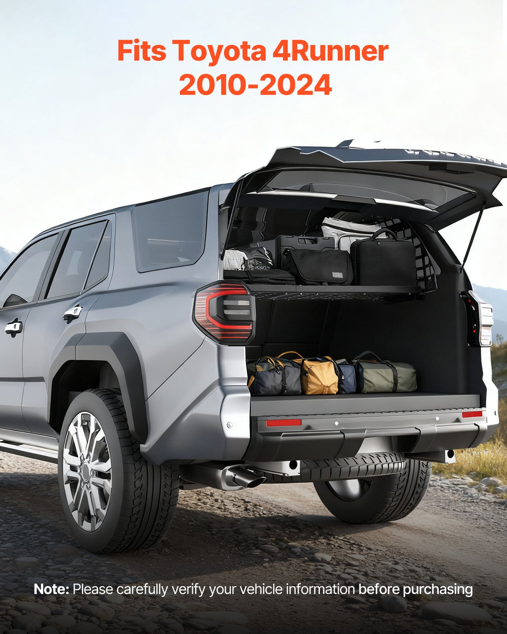 VEVOR Rear Trunk Cargo Rack installed in Toyota 4Runner (fits 2010-2024)