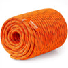VEVOR Dual-Weave Polyester Cord, 1/2 inch x 220 feet, 48-Strand, 8000 LBS Tensile Strength, Multi-Use Outdoor Rope for Camping, Swinging, Rappelling, and Rescue, Orange/Black