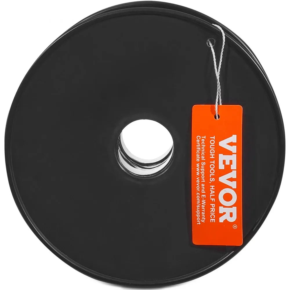 VEVOR Braided Nylon Cord, 3/16 inch by 250 feet, 32-Strand Design, 720 LBS Tensile Strength, Multi-Purpose Black Rope for Outdoor, Tree Work, Hiking, Swinging, and Rescue Operations