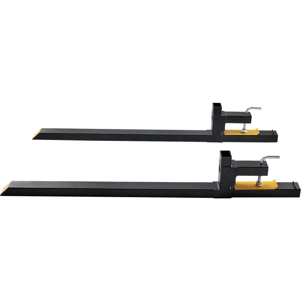 VEVOR Clamp on Pallet Forks, 2000 lbs Capacity Pallet Forks, 60" Tractor Bucket Forks, Heavy Duty Front Loader Attachment for Loader Bucket, Tractor, Skid Steer, Tractor Forks for Agriculture and Farm