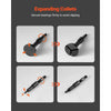 VEVOR Blind Hole Bearing Puller Set, 16-in-1 Inner Bearing Race and Seal Extractor Kit, 16 PCS Slide Hammer Pilot Insert Inner Internal Bearing Removal Tool Set with 10 Split Collets and Counterstay