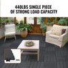 VEVOR Interlocking Deck Tiles, 36 Pack,11.6"x11.6" 36 sq. ft Plastic Waterproof Outdoor Flooring All Weather Use, Patio Floor Decking Covering Tiles for Porch Poolside Balcony Backyard, Dark Grey