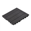 VEVOR Interlocking Deck Tiles, 36 Pack,11.6"x11.6" 36 sq. ft Plastic Waterproof Outdoor Flooring All Weather Use, Patio Floor Decking Covering Tiles for Porch Poolside Balcony Backyard, Dark Grey