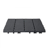 VEVOR Interlocking Deck Tiles, 10 Pack,12"x12" 10 sq. ft Plastic Waterproof Outdoor Flooring All Weather Use, Patio Floor Decking Covering Tiles for Porch Poolside Balcony Backyard, Dark Grey