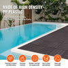 VEVOR Interlocking Deck Tiles, 10 Pack,12"x12" 10 sq. ft Plastic Waterproof Outdoor Flooring All Weather Use, Patio Floor Decking Covering Tiles for Porch Poolside Balcony Backyard, Dark Brown