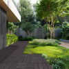 VEVOR Interlocking Deck Tiles, 10 Pack,12"x12" 10 sq. ft Plastic Waterproof Outdoor Flooring All Weather Use, Patio Floor Decking Covering Tiles for Porch Poolside Balcony Backyard, Dark Brown