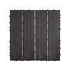 VEVOR Interlocking Deck Tiles, 36 Pack,11.6"x11.6" 36 sq. ft Plastic Waterproof Outdoor Flooring All Weather Use, Patio Floor Decking Covering Tiles for Porch Poolside Balcony Backyard, Dark Brown