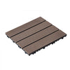 VEVOR Interlocking Deck Tiles Plastic Wood, 27 Pack,12"x12" 27 sq. ft Waterproof Outdoor Flooring All Weather Use, Patio Floor Decking Covering Tiles for Porch Poolside Balcony Backyard, Dark Brown