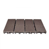 VEVOR Interlocking Deck Tiles Plastic Wood, 27 Pack,12"x12" 27 sq. ft Waterproof Outdoor Flooring All Weather Use, Patio Floor Decking Covering Tiles for Porch Poolside Balcony Backyard, Dark Brown