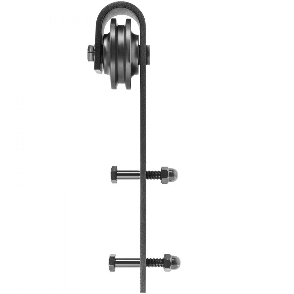 VEVOR Sliding Barn Door Hardware Kit, 10FT Barn Door Kit, 330LBS Load-Bearing Double Barn Door Hardware Kit, Carbon Steel Barn Door Track, Darn Door for 1.37-1.77\" Thickness & 5FT Wide Door Panel