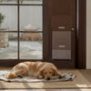 VEVOR Dog Door for Sliding Glass Door, 75 7/8 to 80 11/16 in Adjustable Height, Aluminum Alloy Frame with Rotating Hinges, Lock Design, 10 1/4 x 16 1/4 in Flap, Sliding Glass Pet Door for Renters