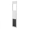 VEVOR Dog Door for Sliding Glass Door, 75 7/8" to 80 11/16" Adjustable Height, Aluminum Alloy Frame with 3-Layer Flap and Rotating Hinge, for Extra Large-Sized Dogs, Sliding Glass Pet Doors for Renter