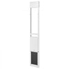 VEVOR Dog Door for Sliding Glass Door, 75 7/8" to 80 11/16" Adjustable Height, Aluminum Alloy Frame with Flap and Rotating Hinge, Lock Design, for Large-Sized Dogs, Sliding Glass Pet Doors for Renters