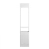 VEVOR Dog Door for Sliding Glass Door, 75 7/8"-80 11/16" Adjustable Height Doggy Door for Sliding Doors, Aluminum Frame Tempered Glass Pet Door with Hinge Structure Flap and Lock for Large-Sized Dogs