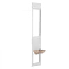 VEVOR Dog Door for Sliding Glass Door, 75 7/8"-80 11/16" Adjustable Height Doggy Door for Sliding Doors, Aluminum Frame Tempered Glass Pet Door with Hinge Structure Flap and Lock for Medium-Sized Dogs