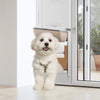 VEVOR Dog Door for Sliding Glass Door, 75 7/8"-80 11/16" Adjustable Height Doggy Door for Sliding Doors, Aluminum Frame Tempered Glass Pet Door with Hinge Structure Flap and Lock for Small-Sized Dogs