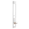 VEVOR Dog Door for Sliding Glass Door, 75 7/8"-80 11/16" Adjustable Height Doggy Door for Sliding Doors, Aluminum Frame Tempered Glass Pet Door with Hinge Structure Flap and Lock for Small-Sized Dogs