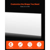 VEVOR HDPE Plastic Sheet Board, 1 Pack High Density Polyethylene Sheet Plastic Panel, 24 x 48 Inch 1/2 Inch Thick Customizable Plastic Panels, for DIY Crafts, Heavy Duty Industrial Equipment, White