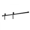 VEVOR 6FT Sliding Barn Door Hardware Kit, 330 LBS Weight Capacity, Compatible with 36 Inches Max Width & 1-3/8 to 1-3/4 Inches Thickness Single Sliding Barn Door, Durable Track & J-shape Roller, Black