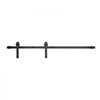 VEVOR 5FT Sliding Barn Door Hardware Kit, 330 LBS Weight Capacity, Compatible with 30 Inches Max Width & 1-3/8 to 1-3/4 Inches Thickness Single Sliding Barn Door, Durable Track & J-shape Roller,Black