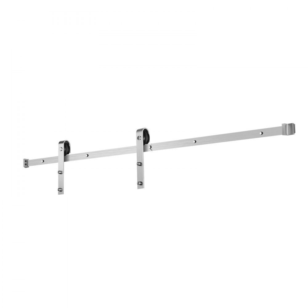 VEVOR 6.6FT Sliding Barn Door Hardware Kit, 330 LBS Weight Capacity, Compatible with 36 to 40 Inches Width & 1-3/8 to 1-3/4 Inches Thickness Single Sliding Barn Door, Durable Track & J-shape Roller